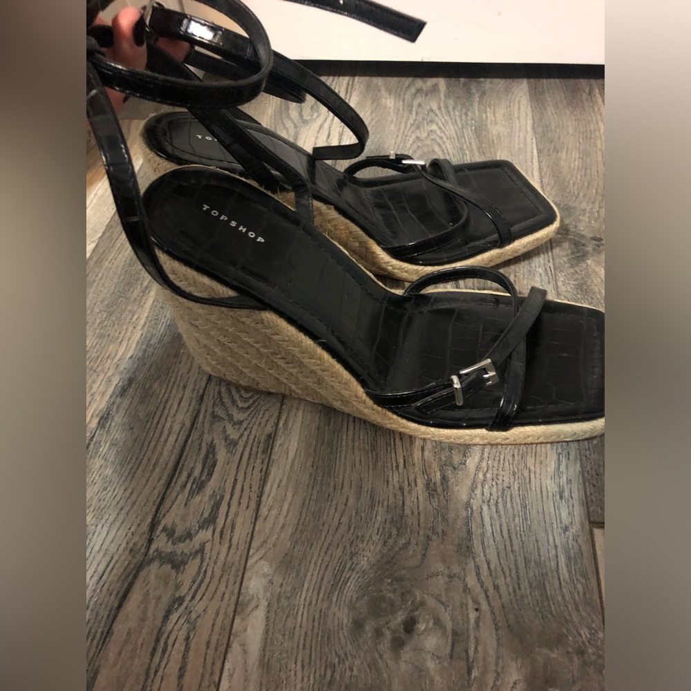 Black espadrilles
